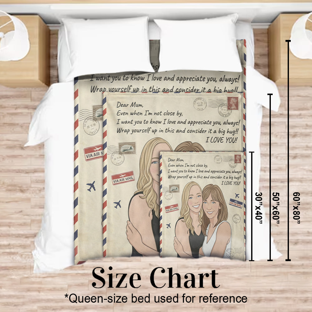 Hülle dich in eine dicke Umarmung – personalisierte Mutterdecke