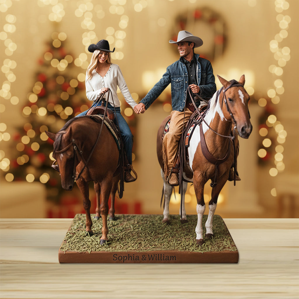 Individuell gestaltete Acrylplakette in Pferdeform nach Foto – personalisiertes Pferd