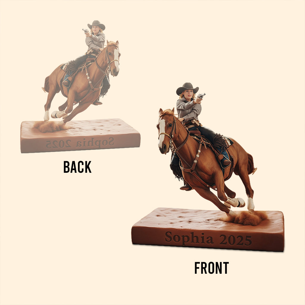 Individuell gestaltete Acrylplakette in Pferdeform nach Foto – personalisiertes Pferd