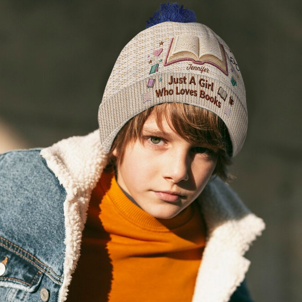 Lesen macht mich glücklich – personalisierte Buchmütze