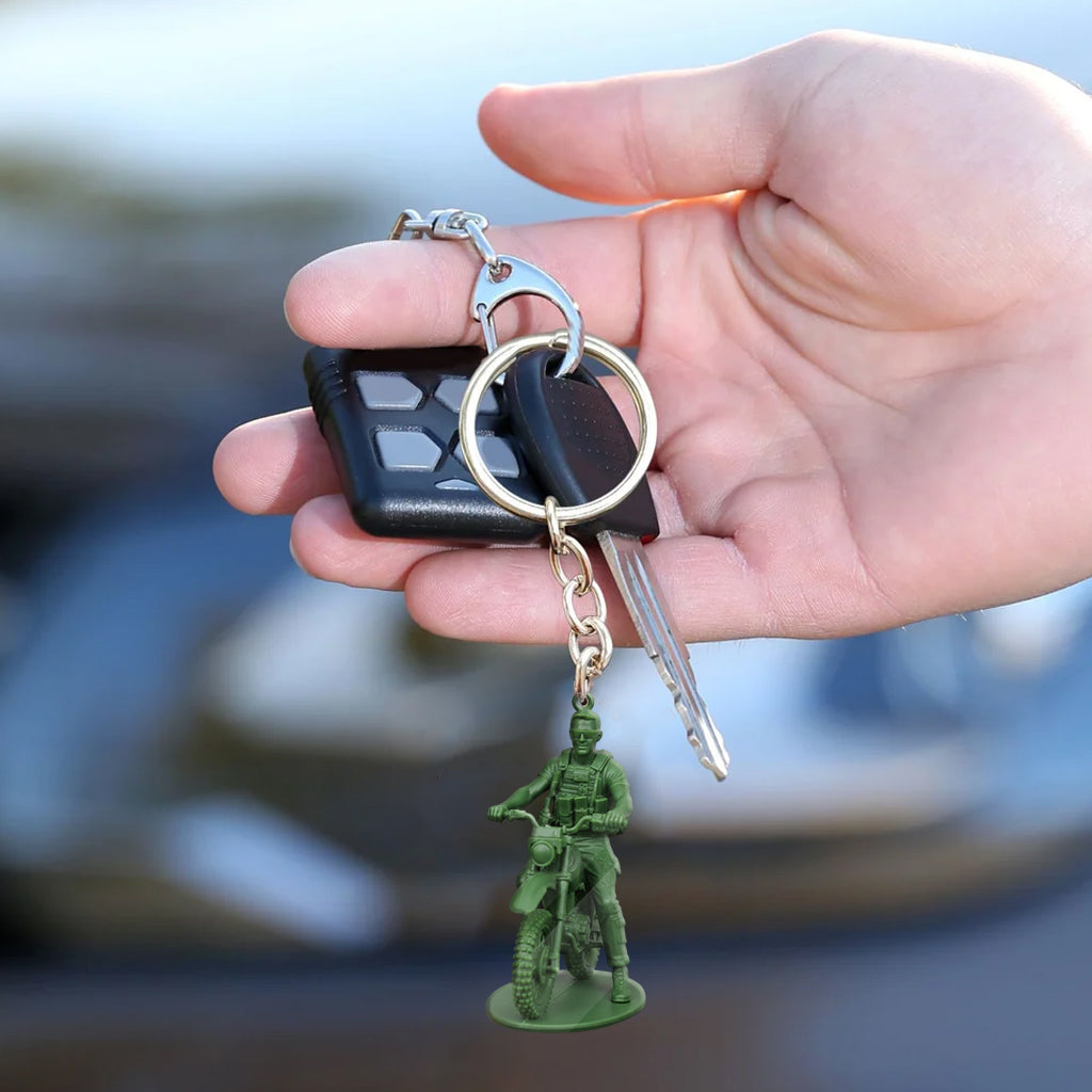 Funny Gift For Soldiers - Personalized Veteran Keychain