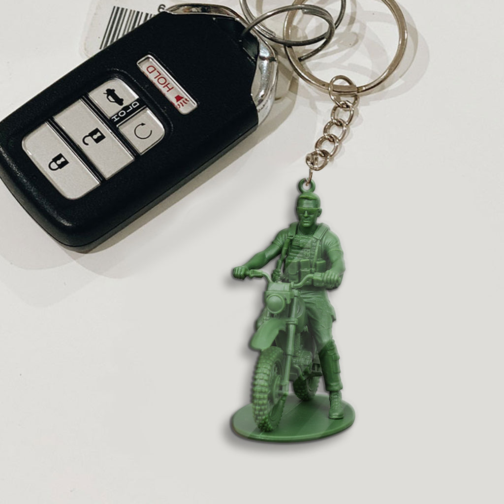 Funny Gift For Soldiers - Personalized Veteran Keychain