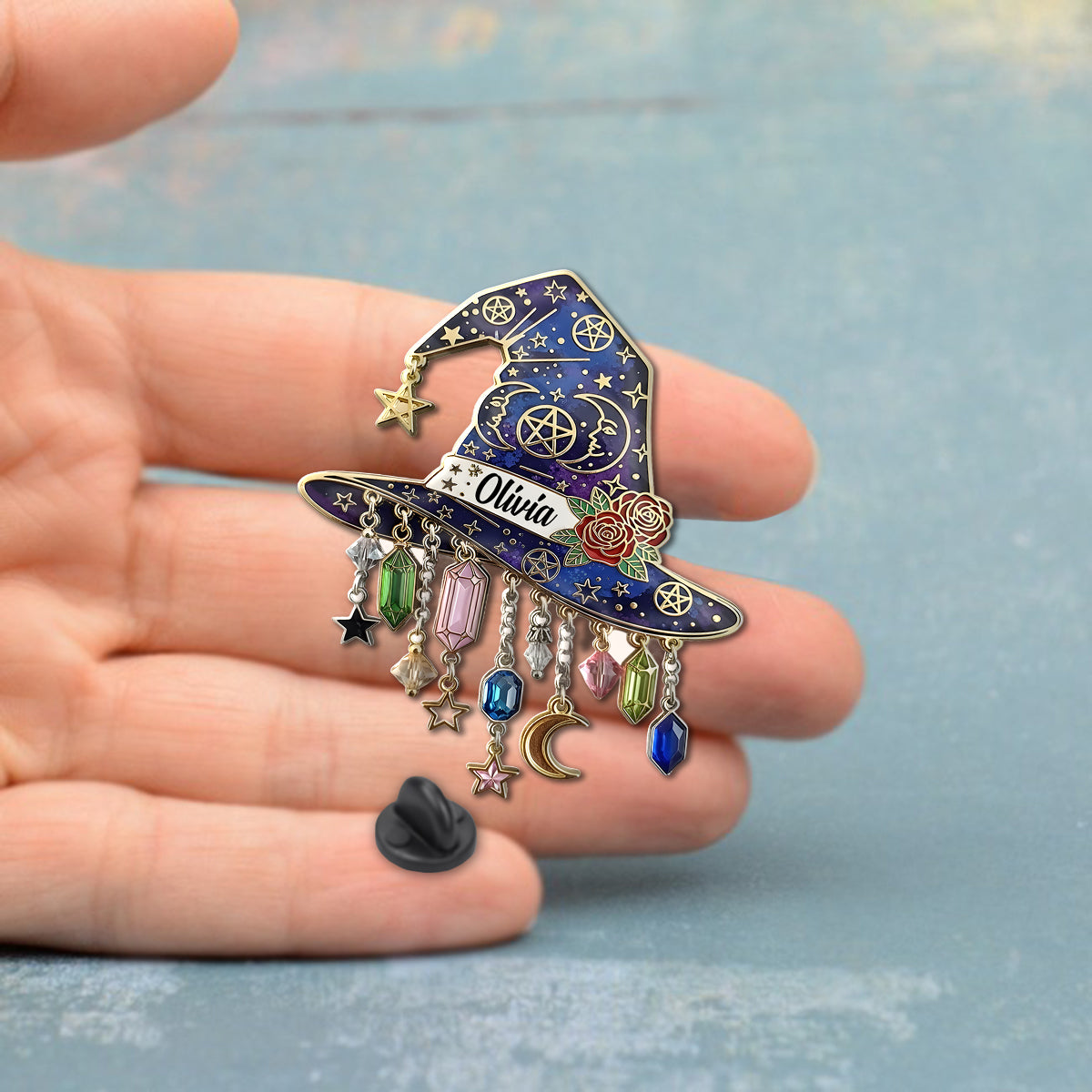 Hexenhut – Personalisierte Hexennadel