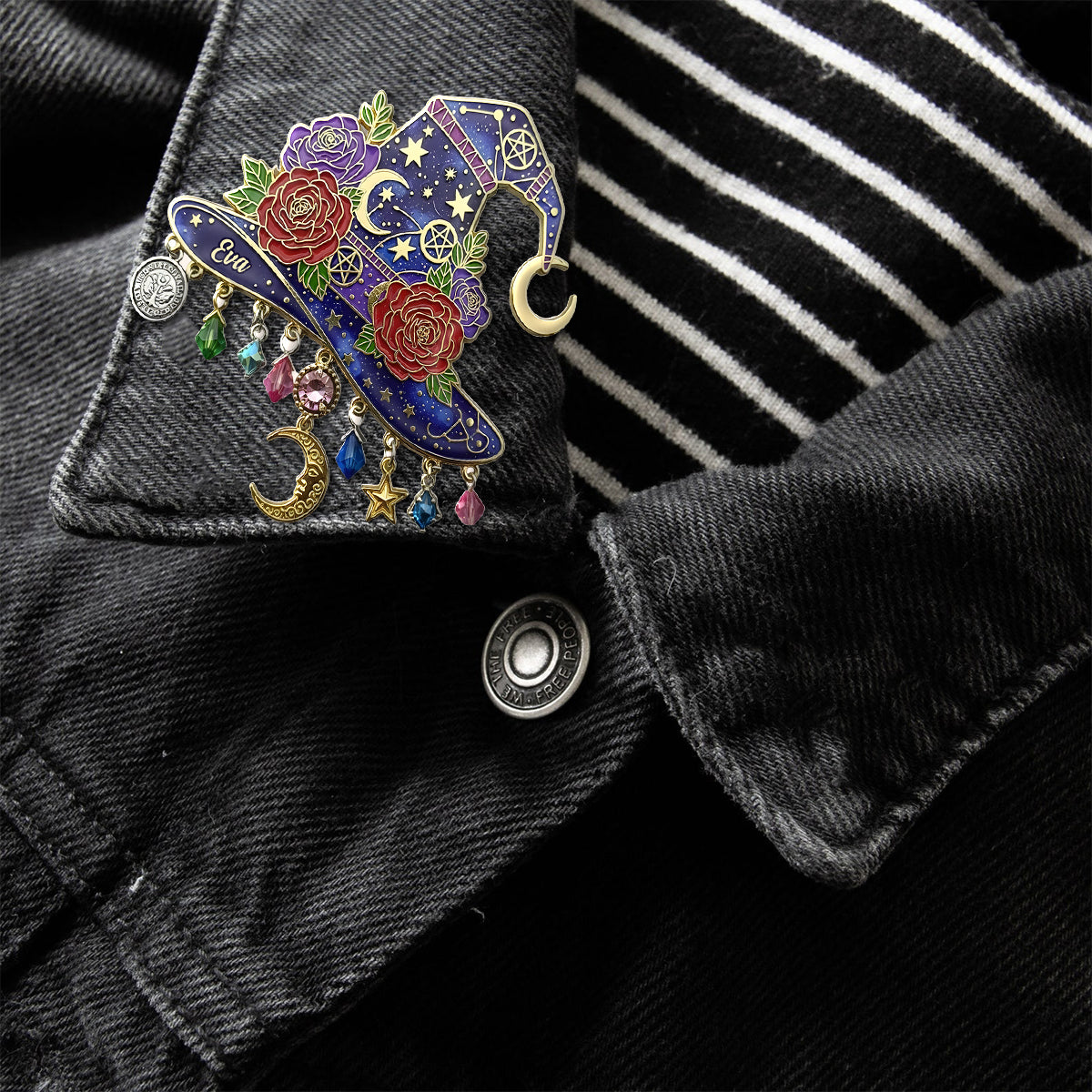 Hexenhut – Personalisierte Hexennadel