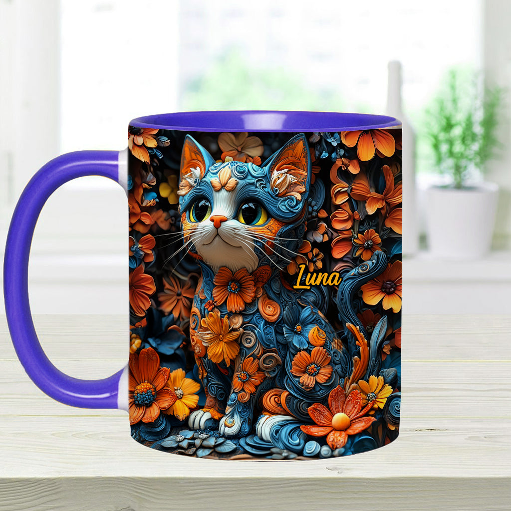 Adorable Cat - Personalized Cat Accent Mug
