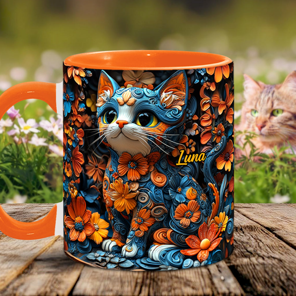 Adorable Cat - Personalized Cat Accent Mug