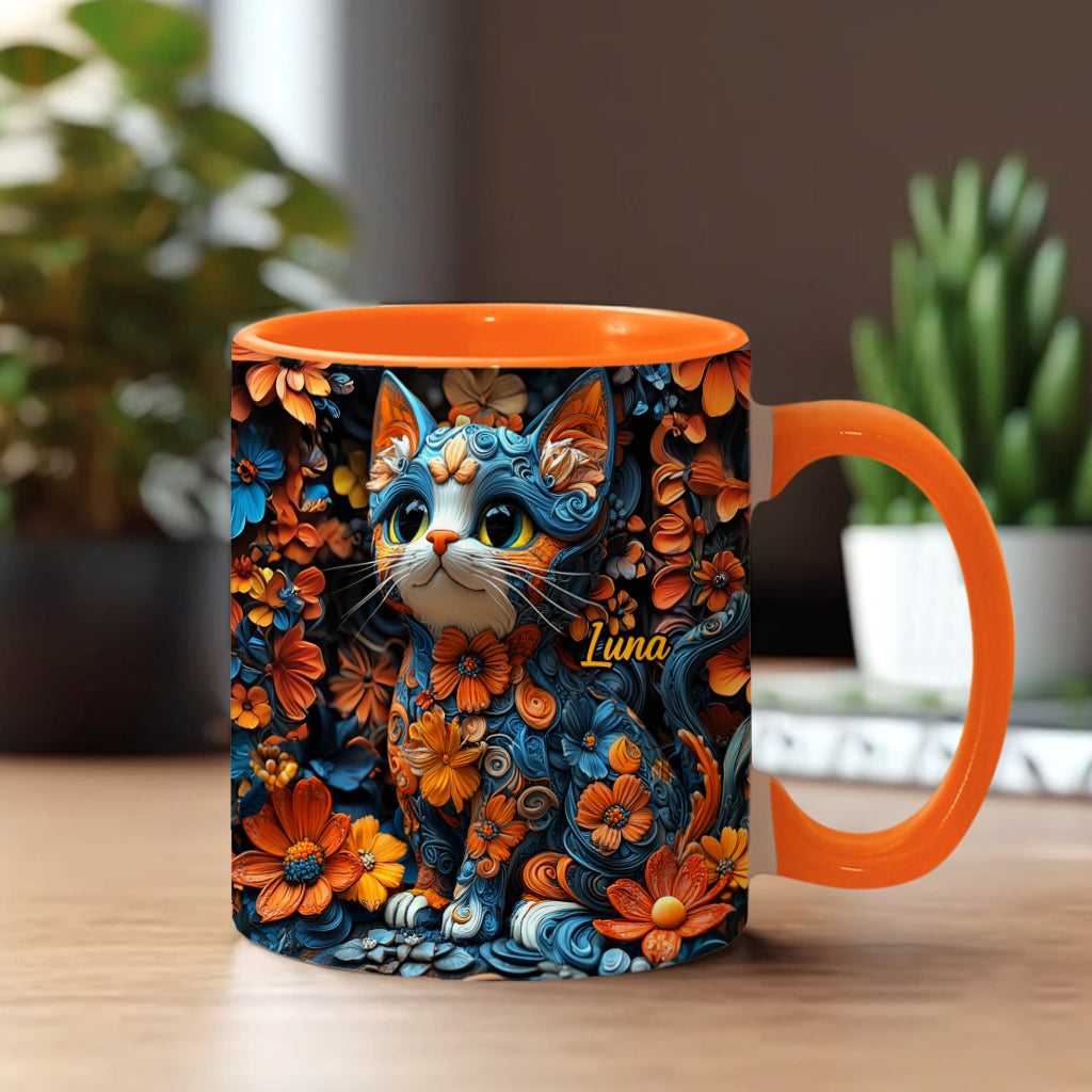 Adorable Cat - Personalized Cat Accent Mug
