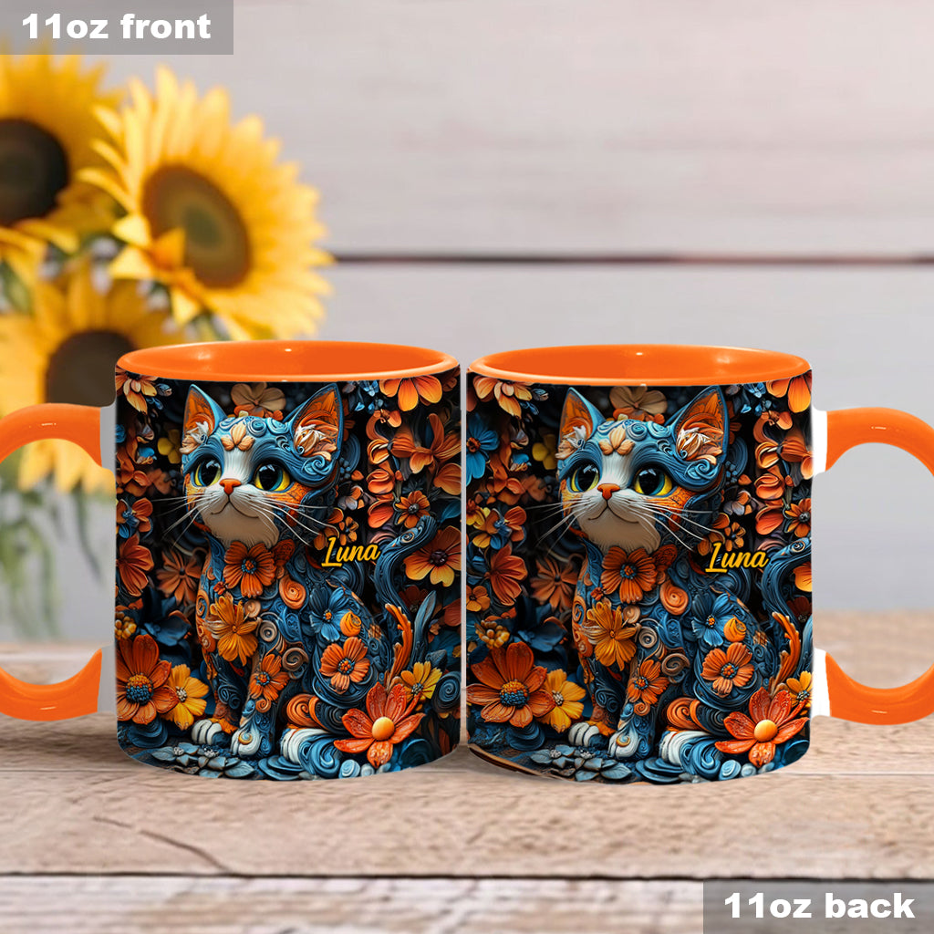 Adorable Cat - Personalized Cat Accent Mug