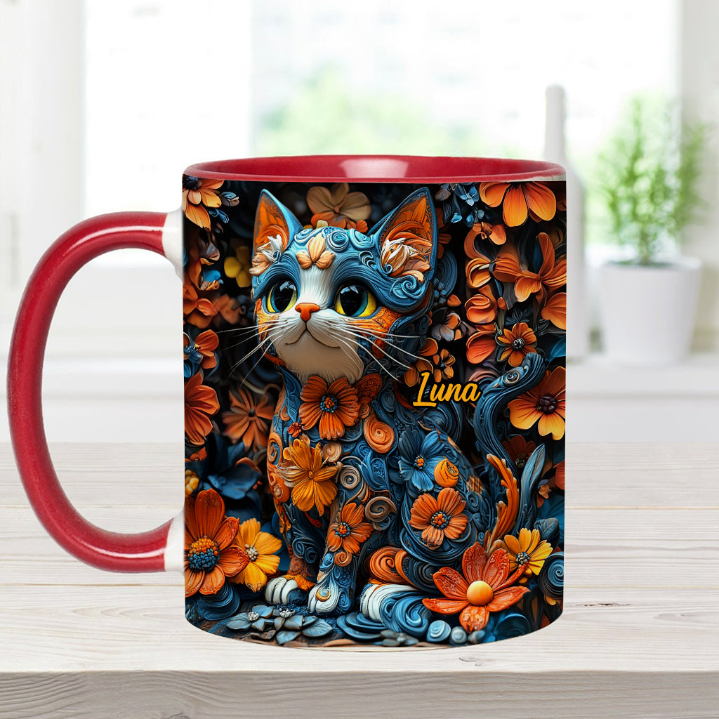 Adorable Cat - Personalized Cat Accent Mug