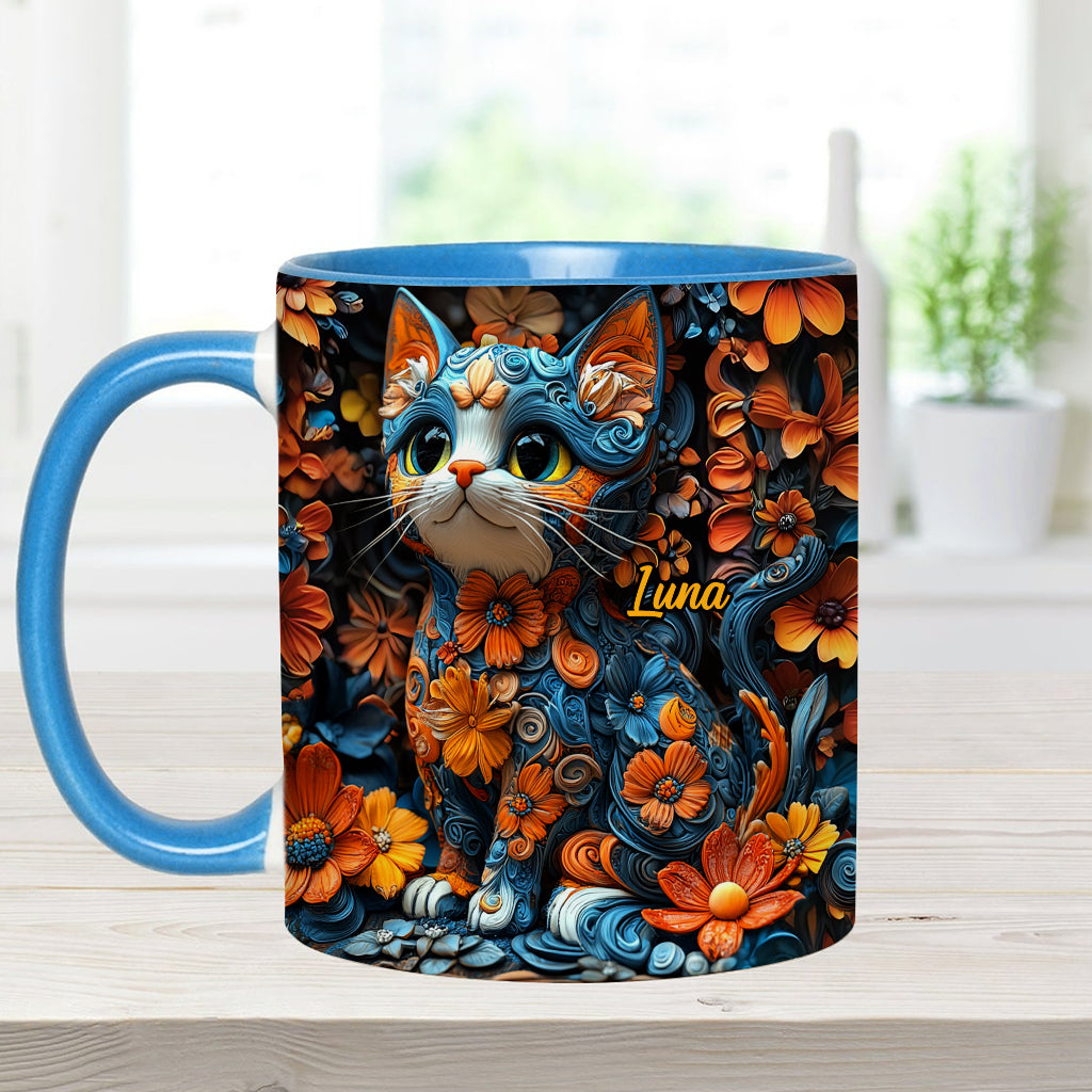 Adorable Cat - Personalized Cat Accent Mug