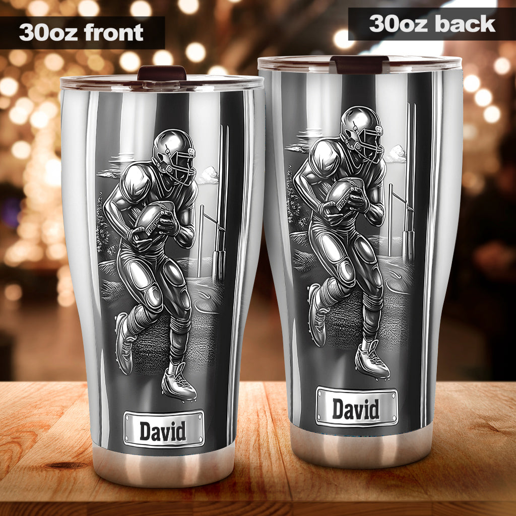 The Coolest Football Player - Personalized Football Tumbler