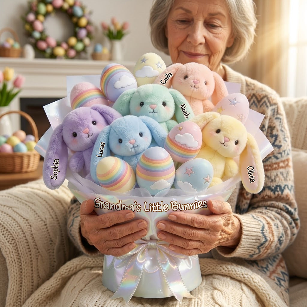 We Love You Grandma - Personalized Grandma Premium Faux Fur Pillow