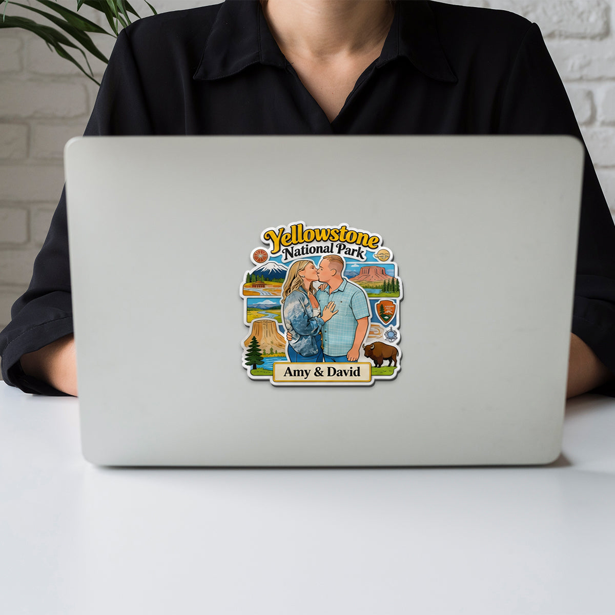 Reiseerinnerungen Nationalpark - Personalisierter Magnet
