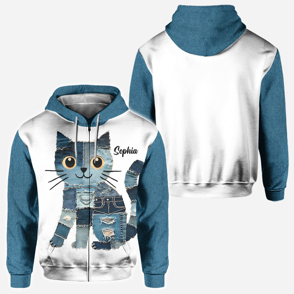 Just A Girl Who Loves Cat - Personalized Cat All Over Shirt