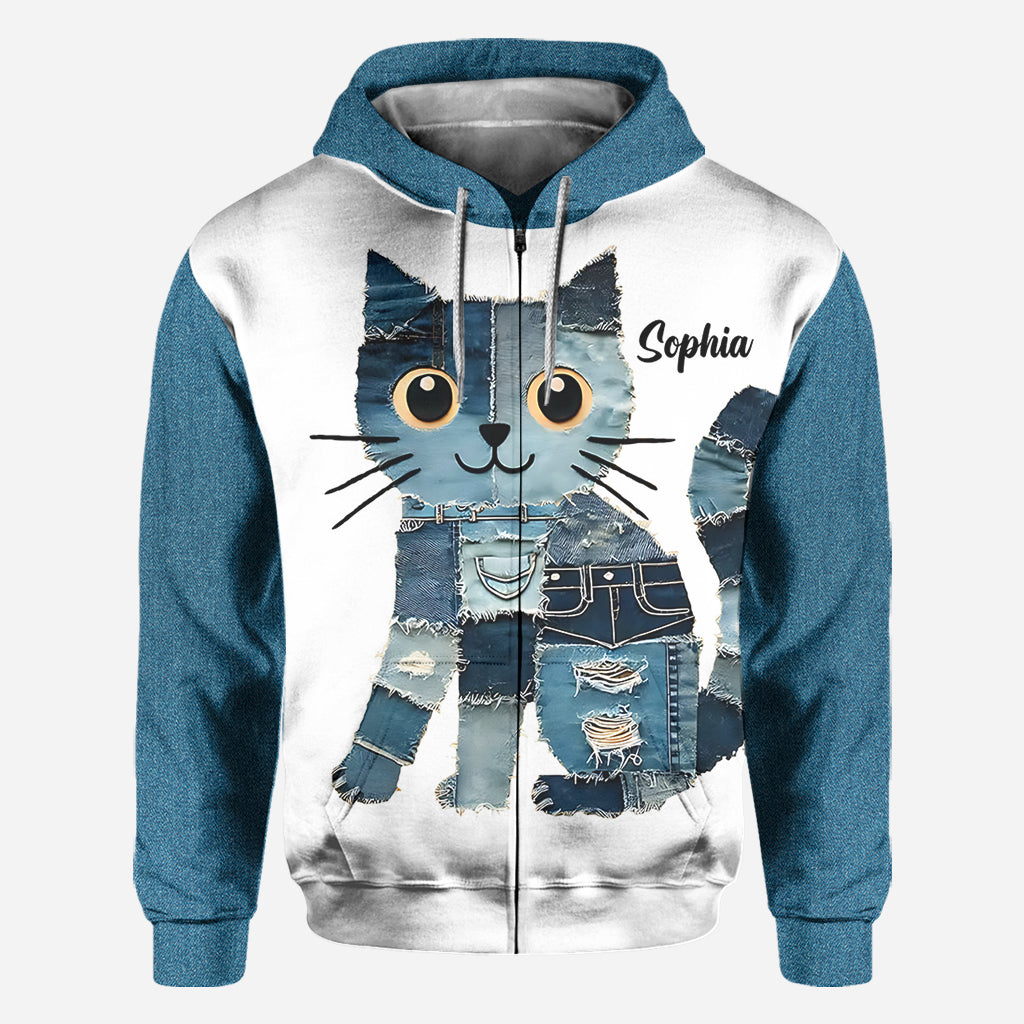 Just A Girl Who Loves Cat - Personalized Cat All Over Shirt