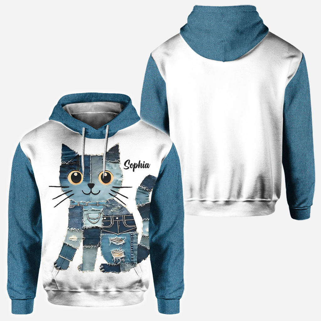 Just A Girl Who Loves Cat - Personalized Cat All Over Shirt