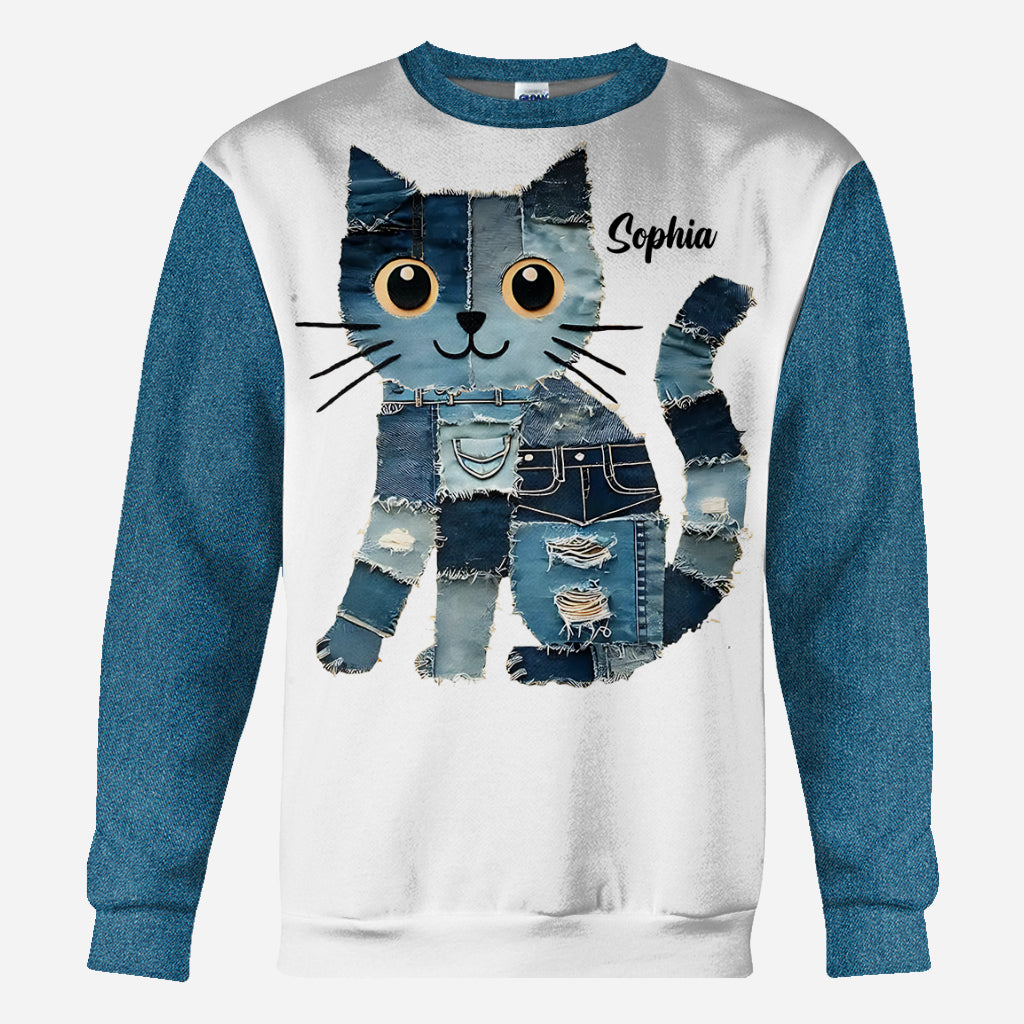 Just A Girl Who Loves Cat - Personalized Cat All Over Shirt