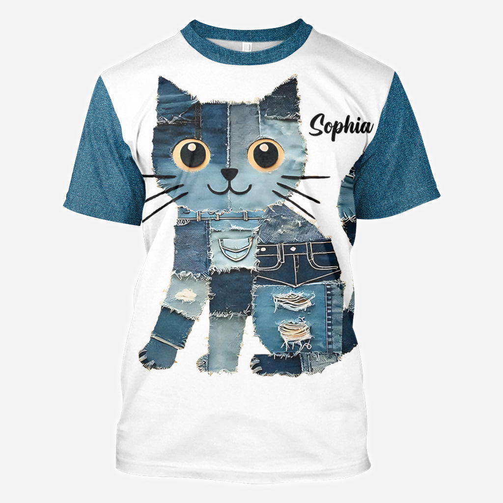 Just A Girl Who Loves Cat - Personalized Cat All Over Shirt