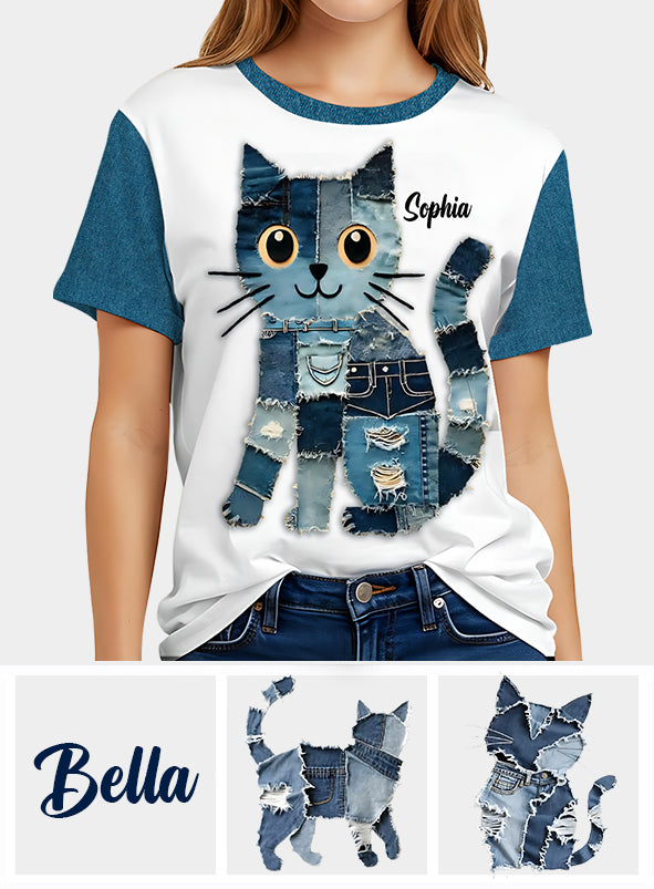 Just A Girl Who Loves Cat - Personalized Cat All Over Shirt