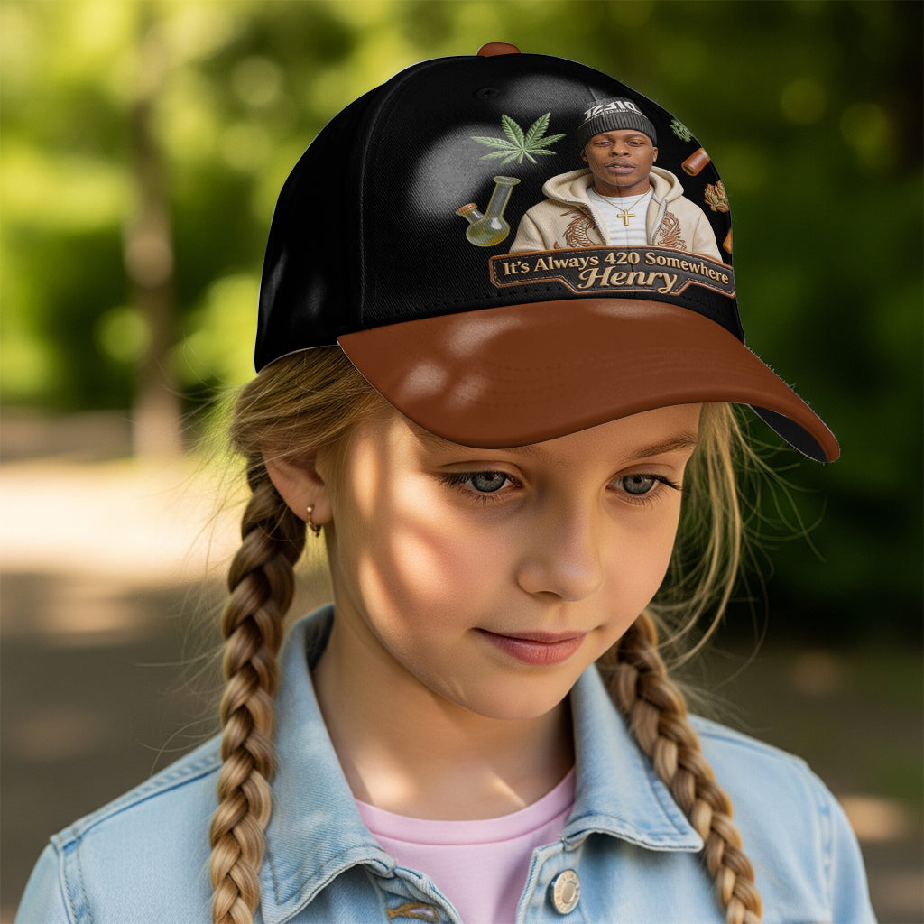 Der coolste Papa der Welt - Personalisierte Weed Classic Cap