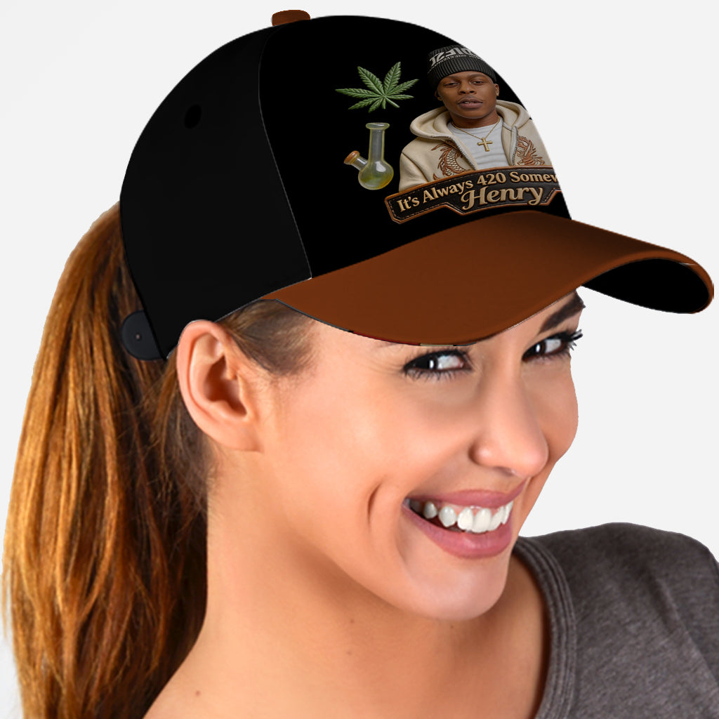Der coolste Papa der Welt - Personalisierte Weed Classic Cap