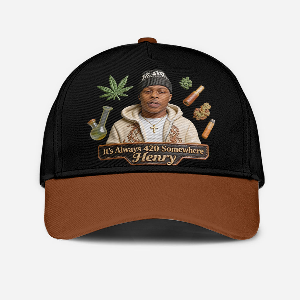 Der coolste Papa der Welt - Personalisierte Weed Classic Cap