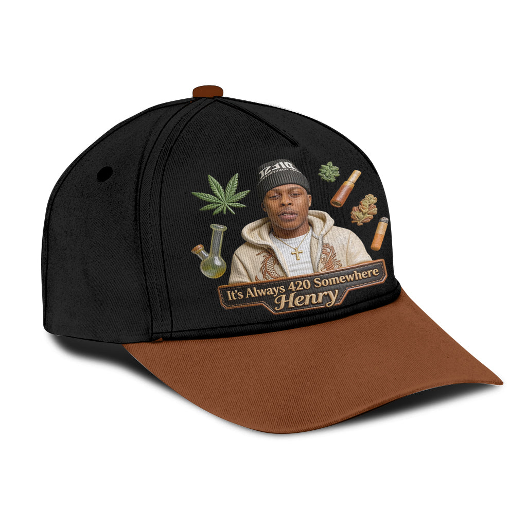 Der coolste Papa der Welt - Personalisierte Weed Classic Cap