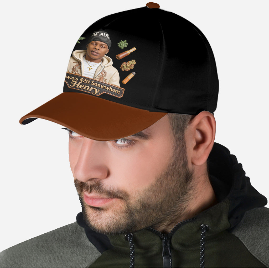 Der coolste Papa der Welt - Personalisierte Weed Classic Cap