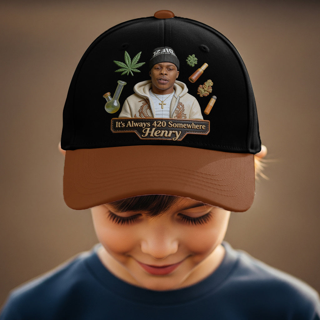 Der coolste Papa der Welt - Personalisierte Weed Classic Cap