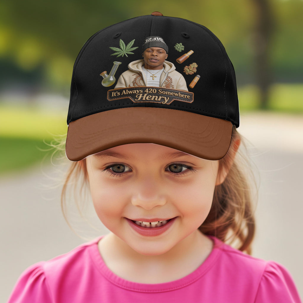 Der coolste Papa der Welt - Personalisierte Weed Classic Cap