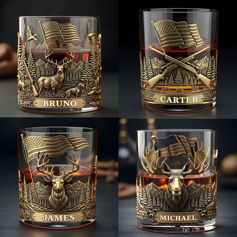 Es ist Jagdsaison – personalisiertes Jagd-Whiskyglas