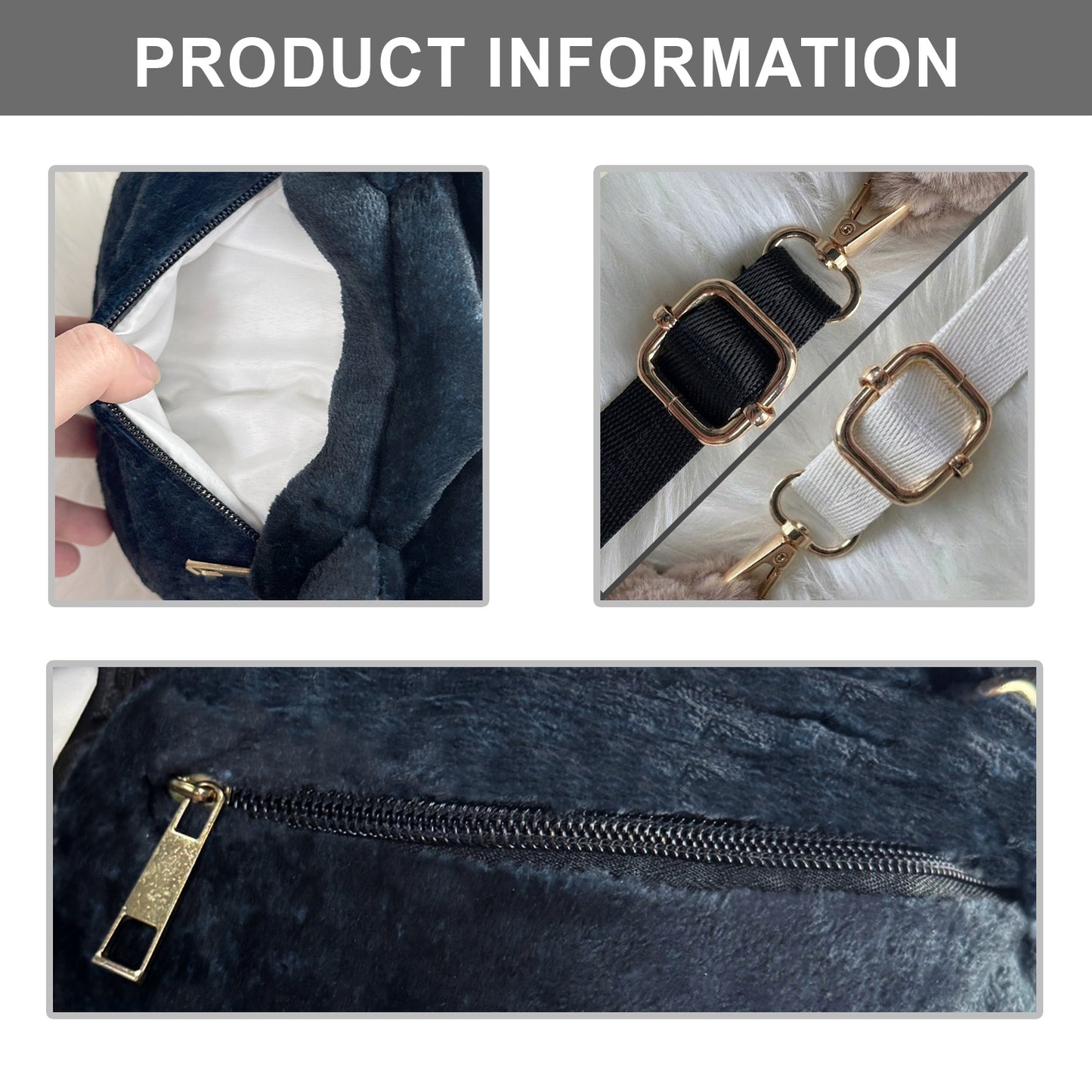Custom Any Photo - Personalized Dog Plush Crossbag