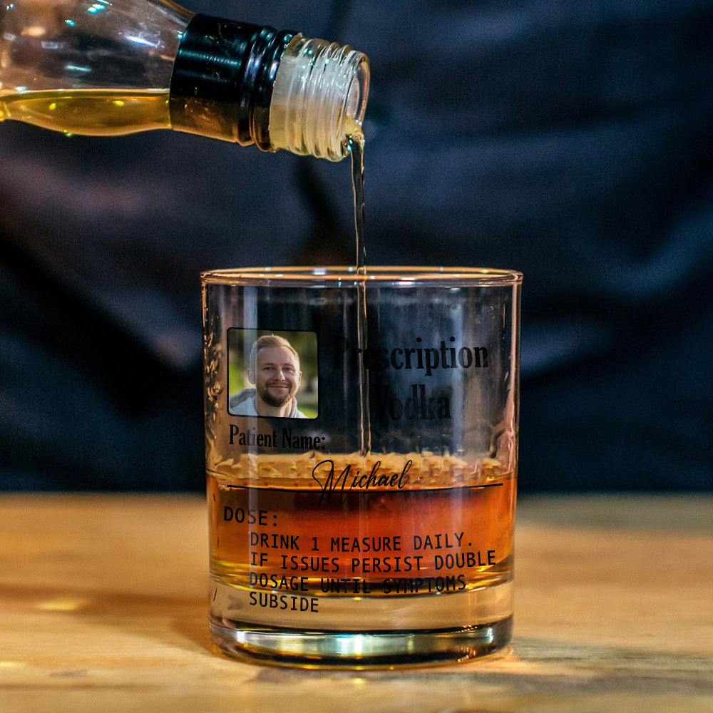 Prescription Vodka, Whiskey, Gin, ... - Personalized Cocktail Whiskey Glass