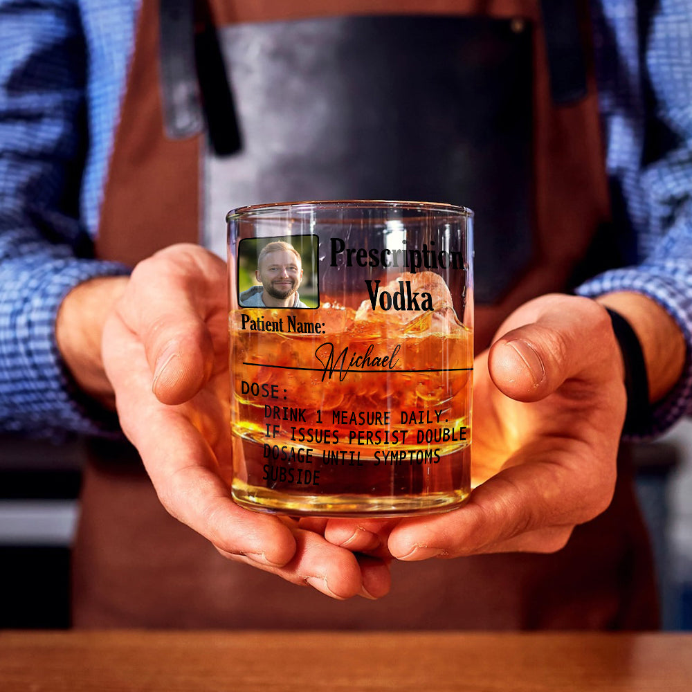 Prescription Vodka, Whiskey, Gin, ... - Personalized Cocktail Whiskey Glass