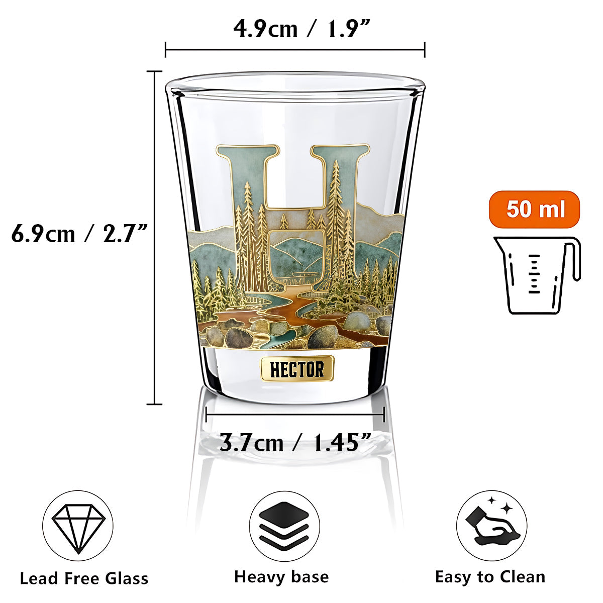 Individuell gestaltete Gläser für Whisky-, Bourbon- und Tequila-Liebhaber – Set personalisierter Whisky-Shotgläser