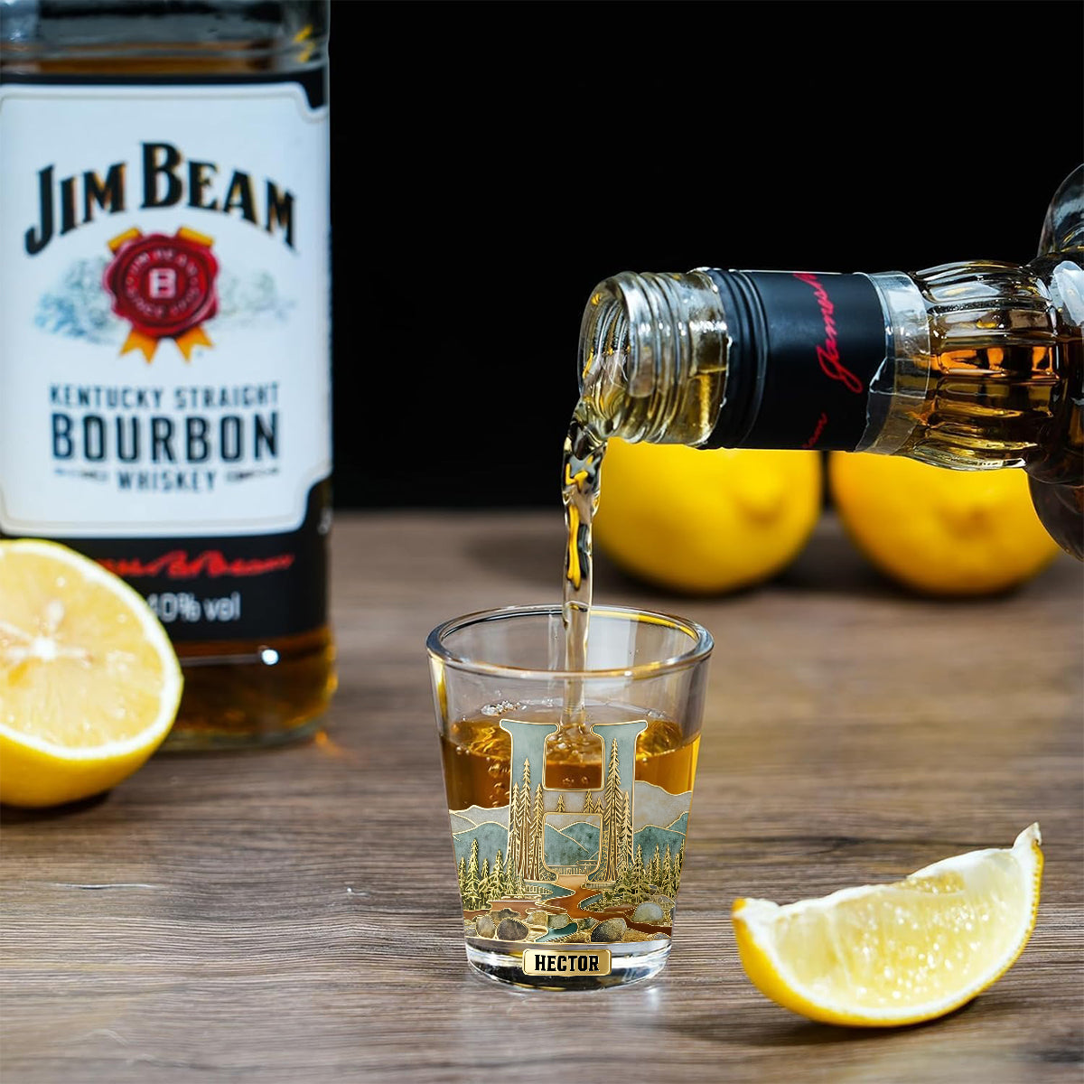 Individuell gestaltete Gläser für Whisky-, Bourbon- und Tequila-Liebhaber – Set personalisierter Whisky-Shotgläser