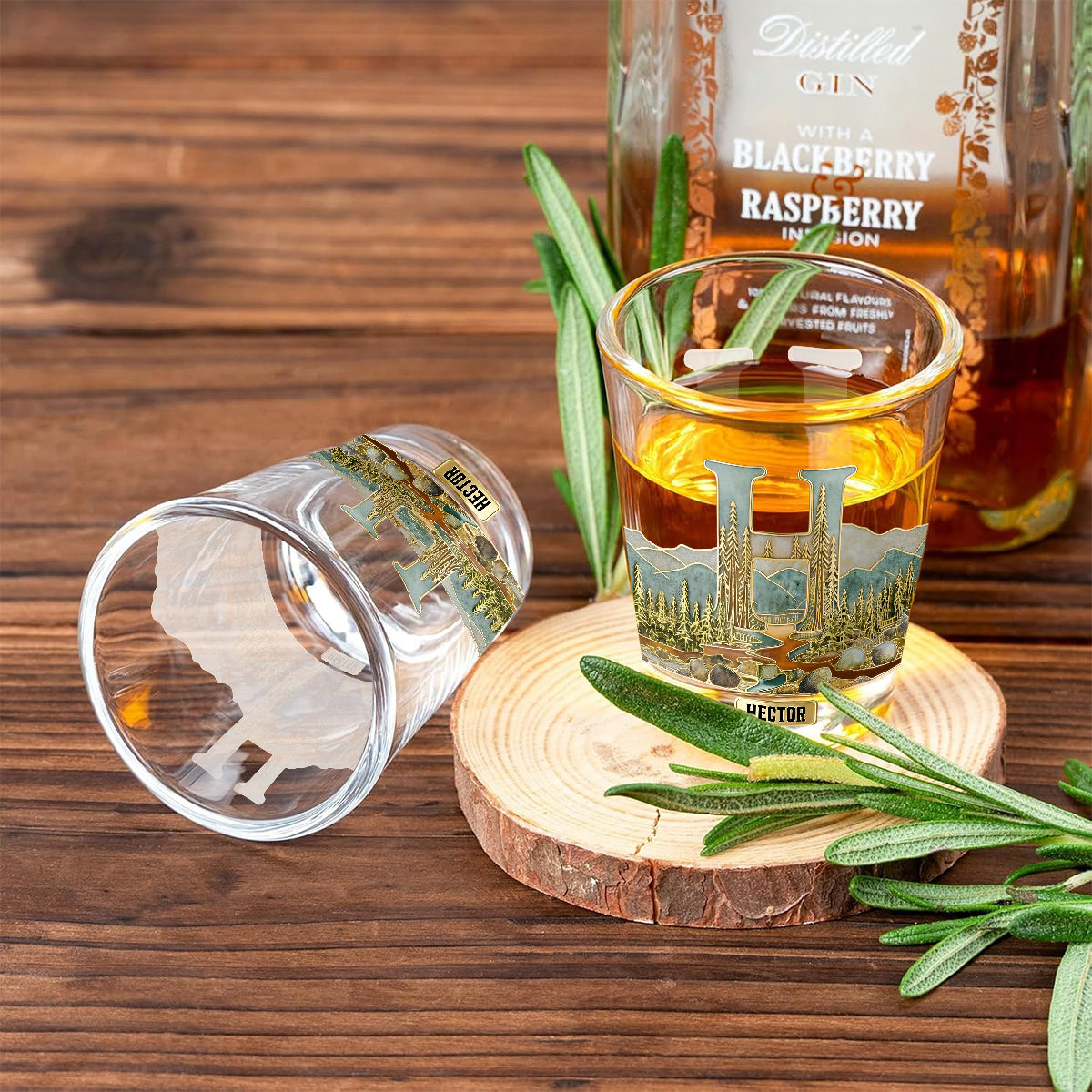 Individuell gestaltete Gläser für Whisky-, Bourbon- und Tequila-Liebhaber – Set personalisierter Whisky-Shotgläser