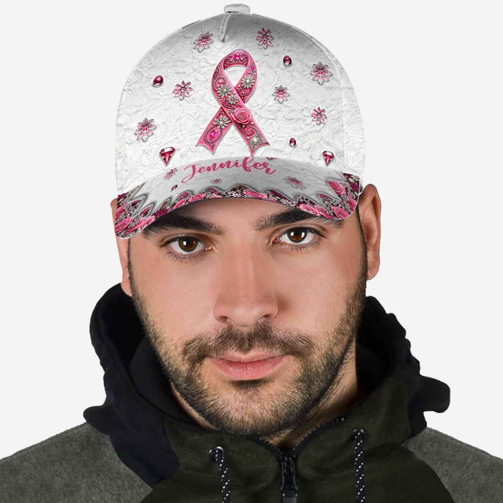 Brustkrebsbewusstsein – Personalisierte klassische Kappe zum Thema Brustkrebsbewusstsein