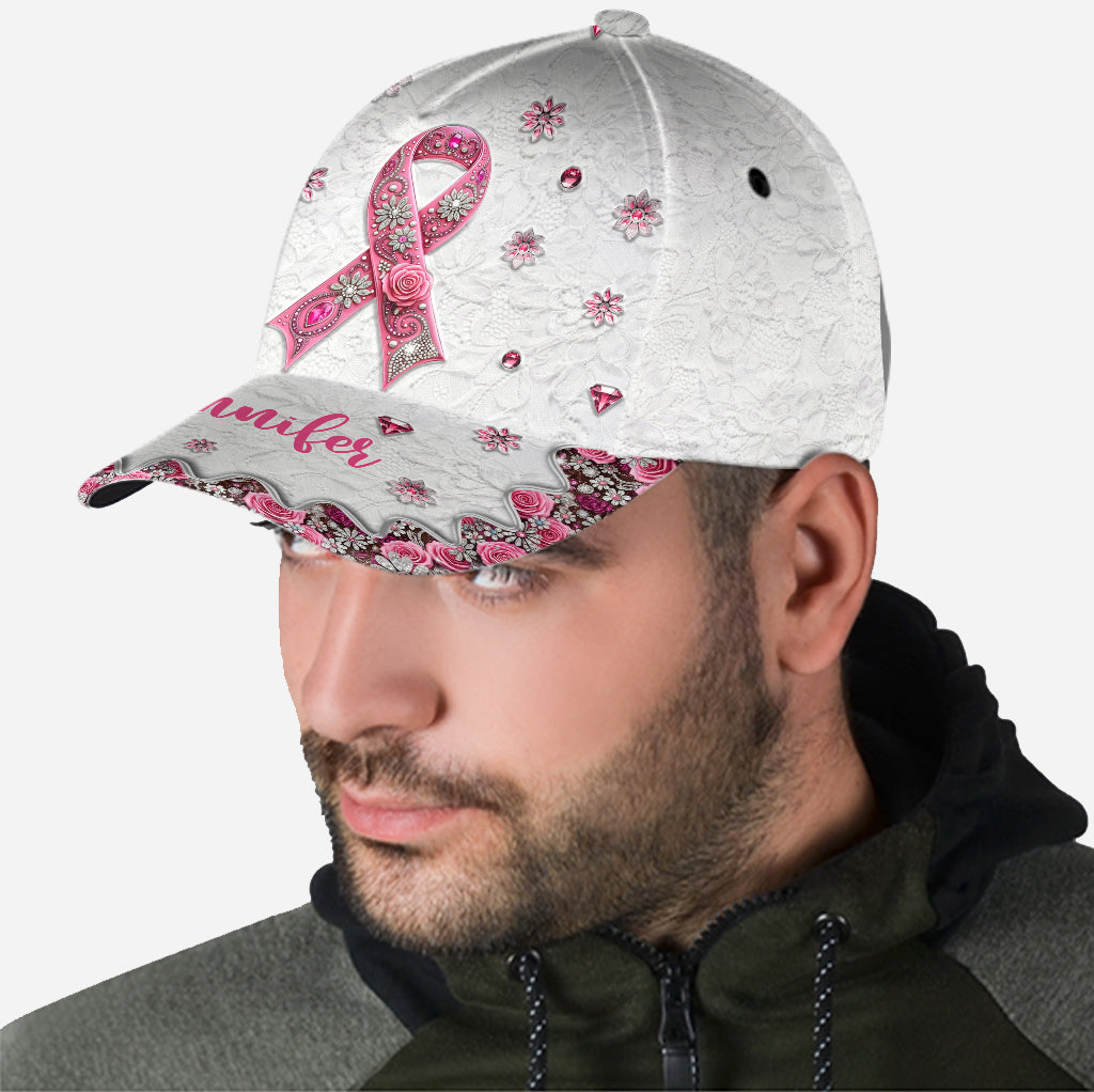 Brustkrebsbewusstsein – Personalisierte klassische Kappe zum Thema Brustkrebsbewusstsein