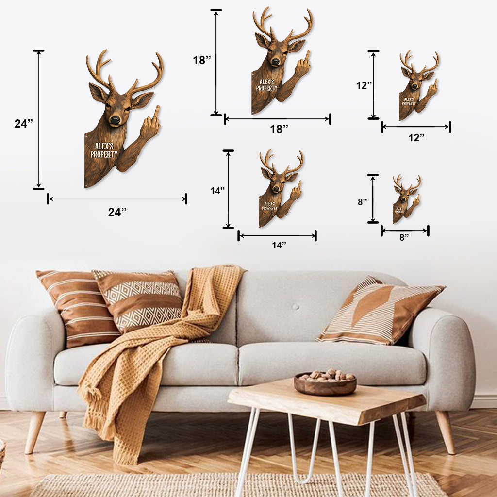 Betreten verboten – personalisiertes Jagdschild aus Metall