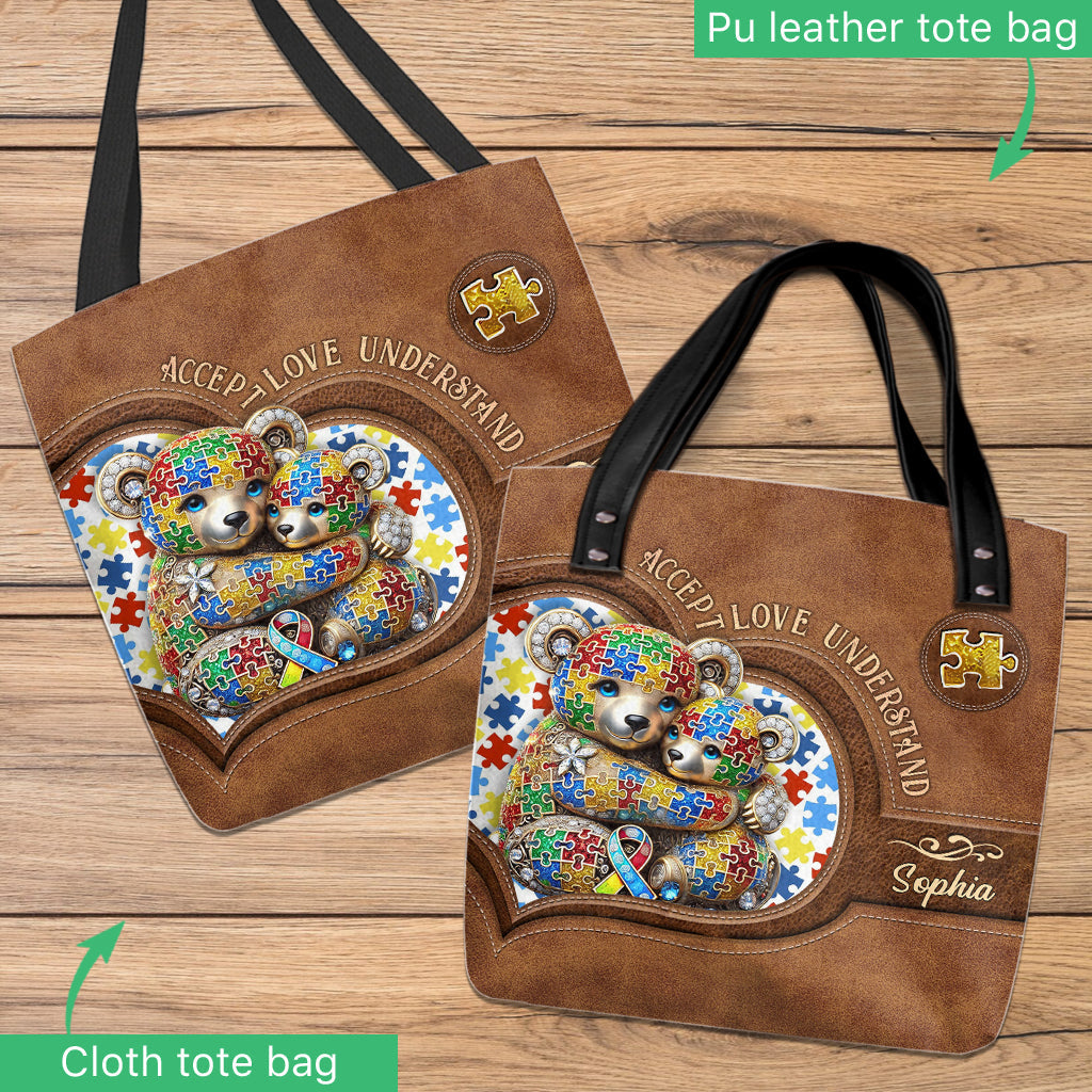 Liebe annehmen, verstehen – Personalisierte Tragetasche zur Sensibilisierung für Autismus