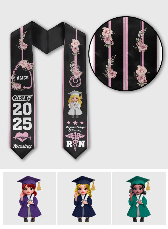 Abschlussfeier im Pflegebereich – Personalisierte Abschlussstola