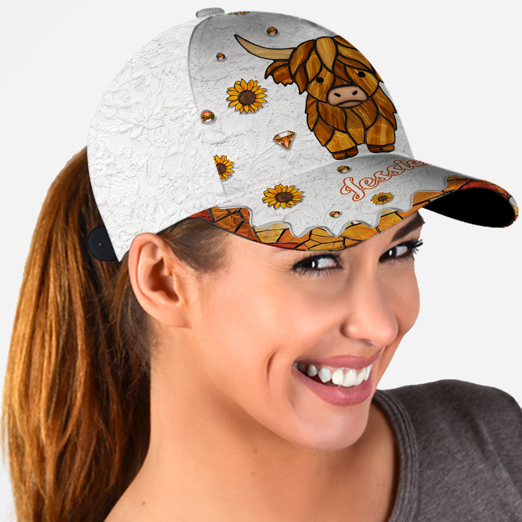 Niedliche Hochlandkuh - Personalisierte Hochlandkuh-Klassikerkappe