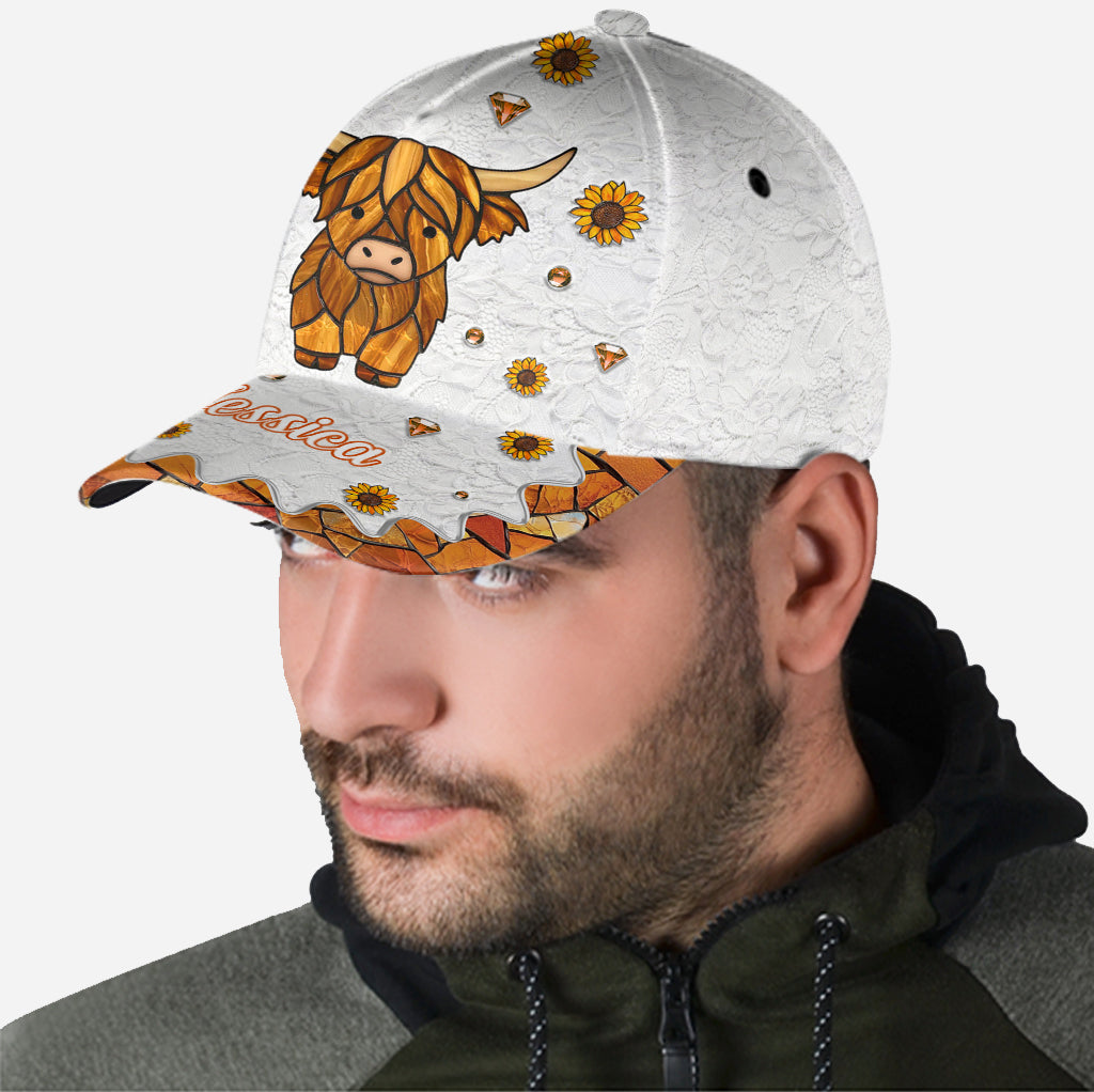 Niedliche Hochlandkuh - Personalisierte Hochlandkuh-Klassikerkappe