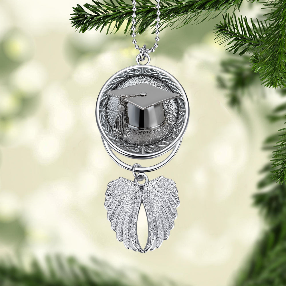 Herzlichen Glückwunsch zum Abschluss 2025 – Personalisierter Flügel-Ornament zur Graduierung