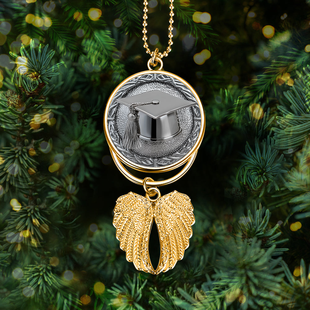 Herzlichen Glückwunsch zum Abschluss 2025 – Personalisierter Flügel-Ornament zur Graduierung