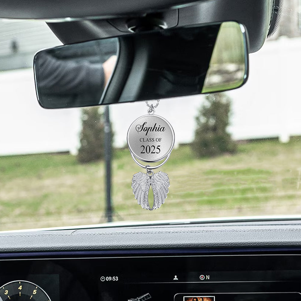 Herzlichen Glückwunsch zum Abschluss 2025 – Personalisierter Flügel-Ornament zur Graduierung