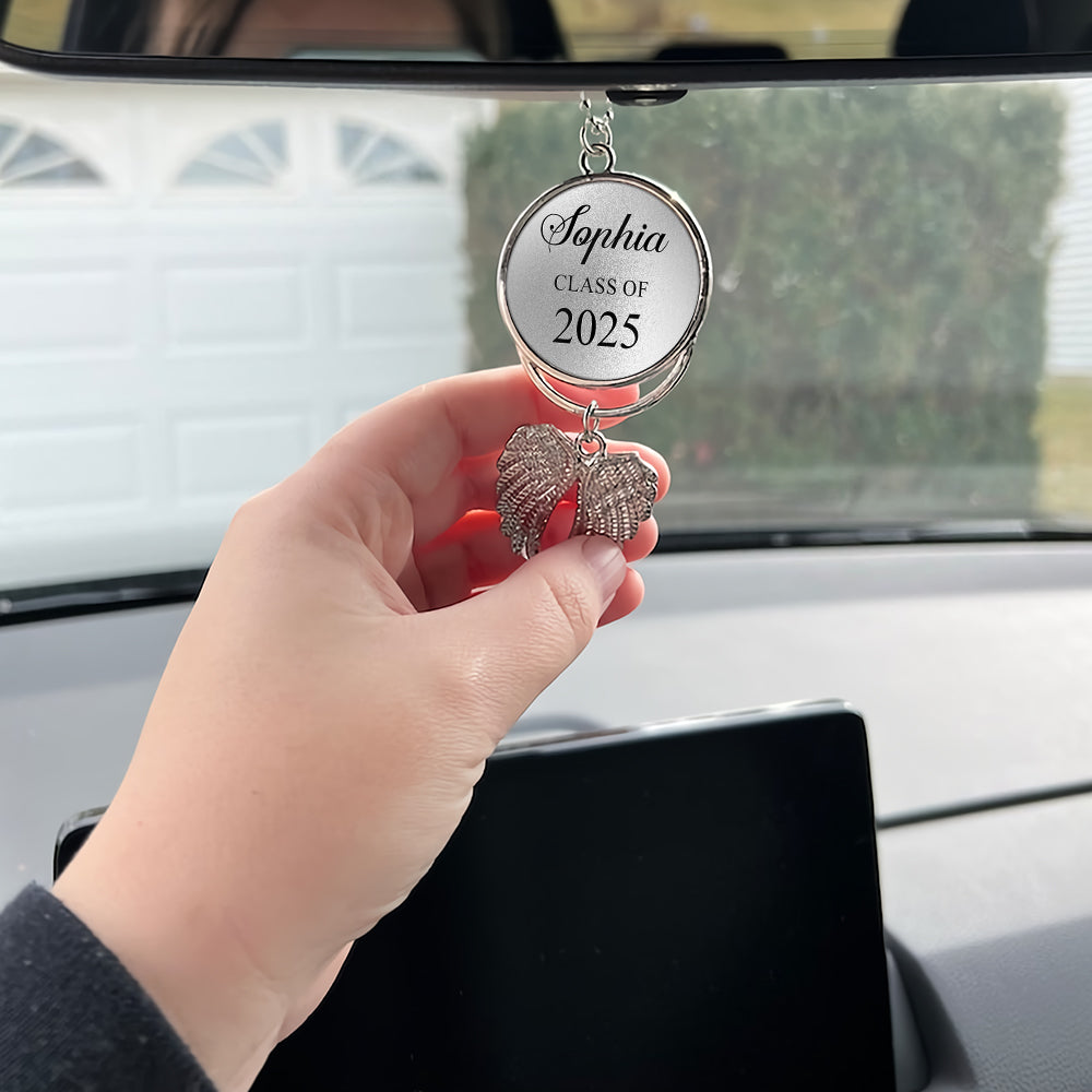 Herzlichen Glückwunsch zum Abschluss 2025 – Personalisierter Flügel-Ornament zur Graduierung