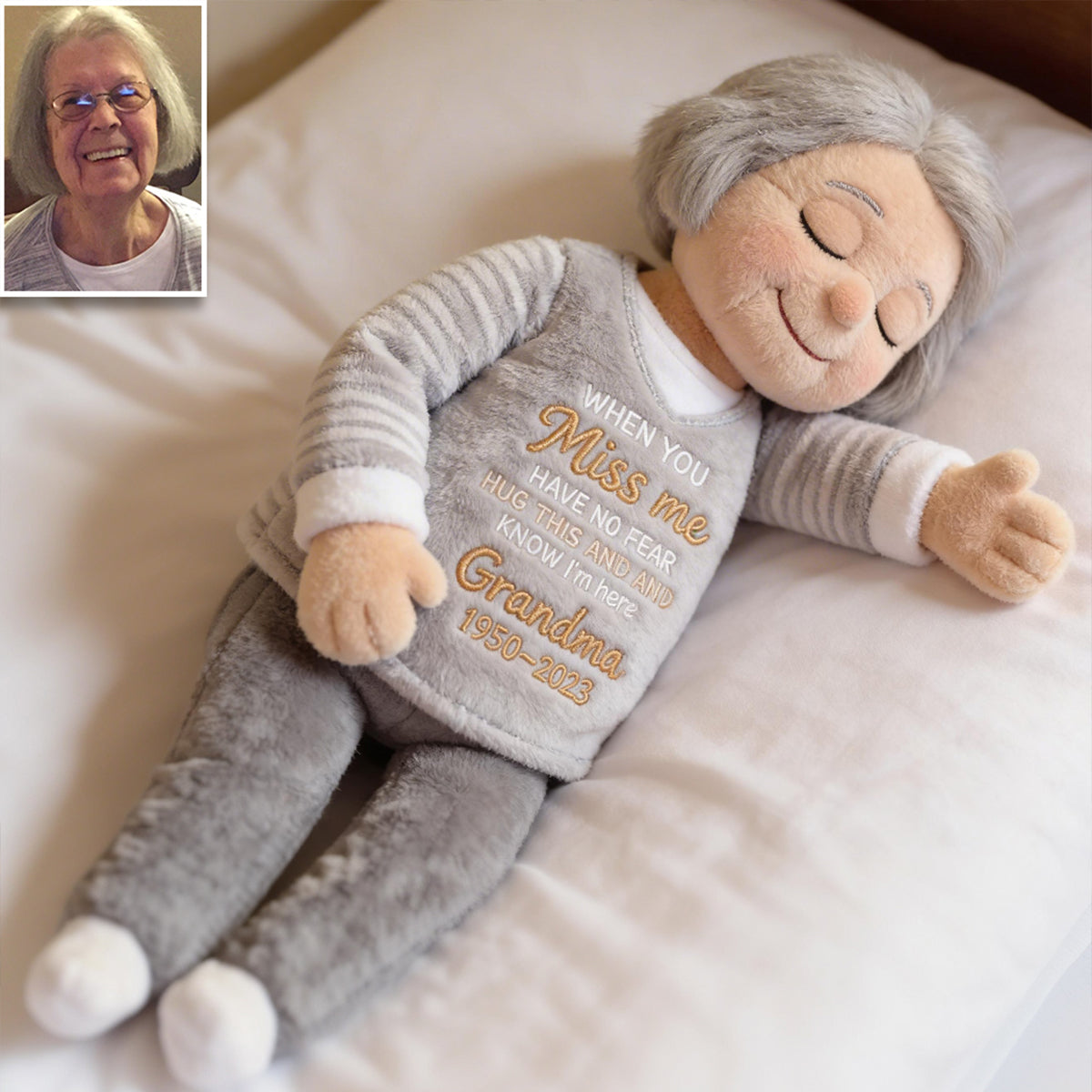 Hug This Pillow And Know I'm Here - Personalized Memorial Premium Faux Fur Pillow