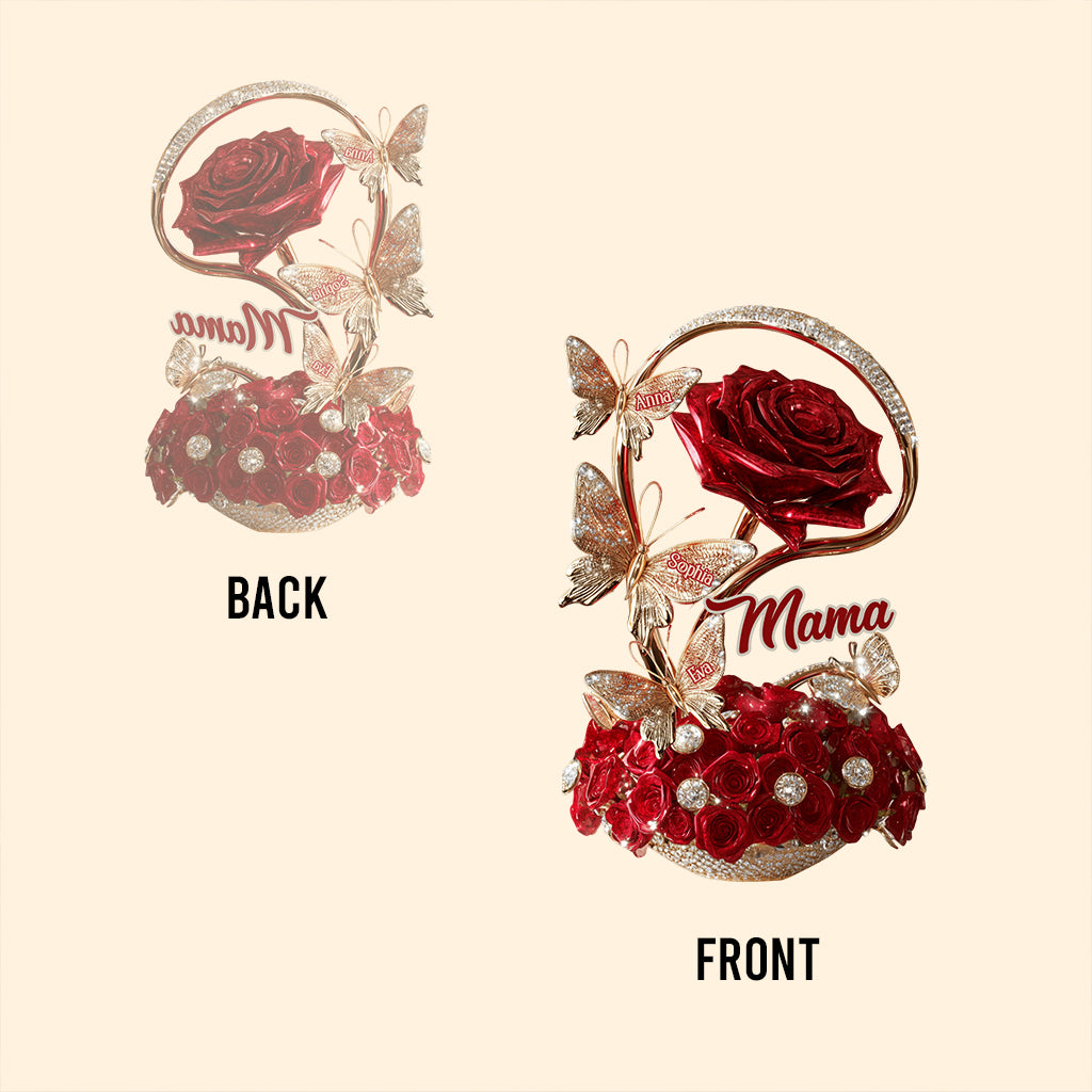 Beautiful Roses For Mom, Grandma,... - Personalized Mother Custom Shaped Acrylic Plaque